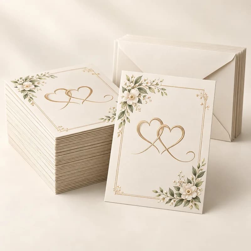 Personalized Anniversary Invitations (40 pack) — AI-generated representative illustration