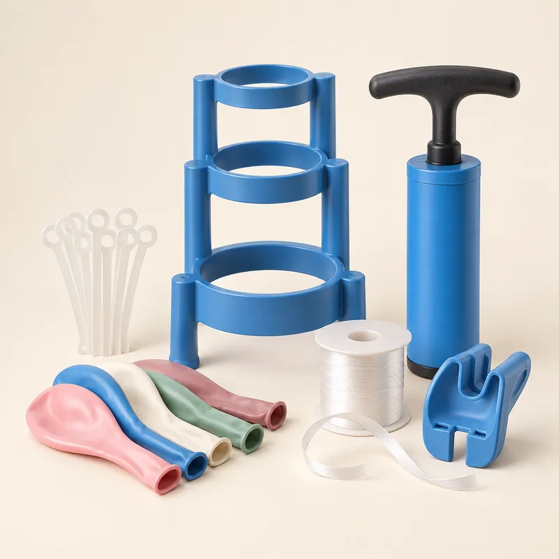 Balloon Sizing & Tying Tool Kit — AI-generated representative illustration