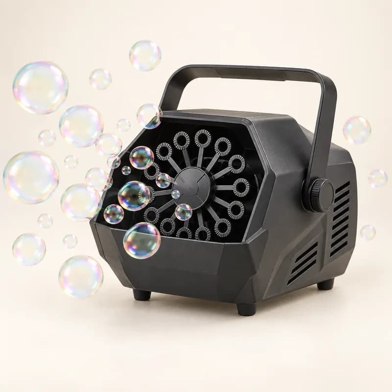 High-Output Party Bubble Machine — AI-generated representative illustration