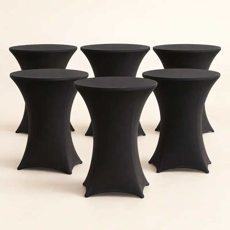 Stretch Cocktail Table Covers (6 pack) — AI-generated representative illustration