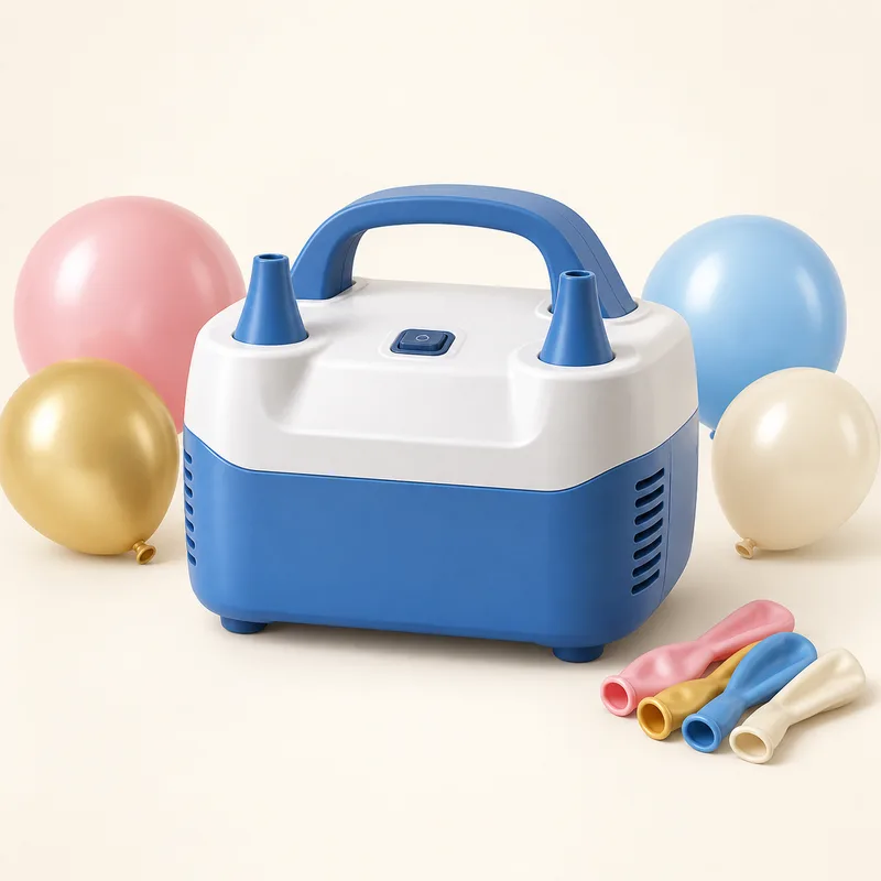 Dual-Nozzle Electric Balloon Pump — AI-generated representative illustration
