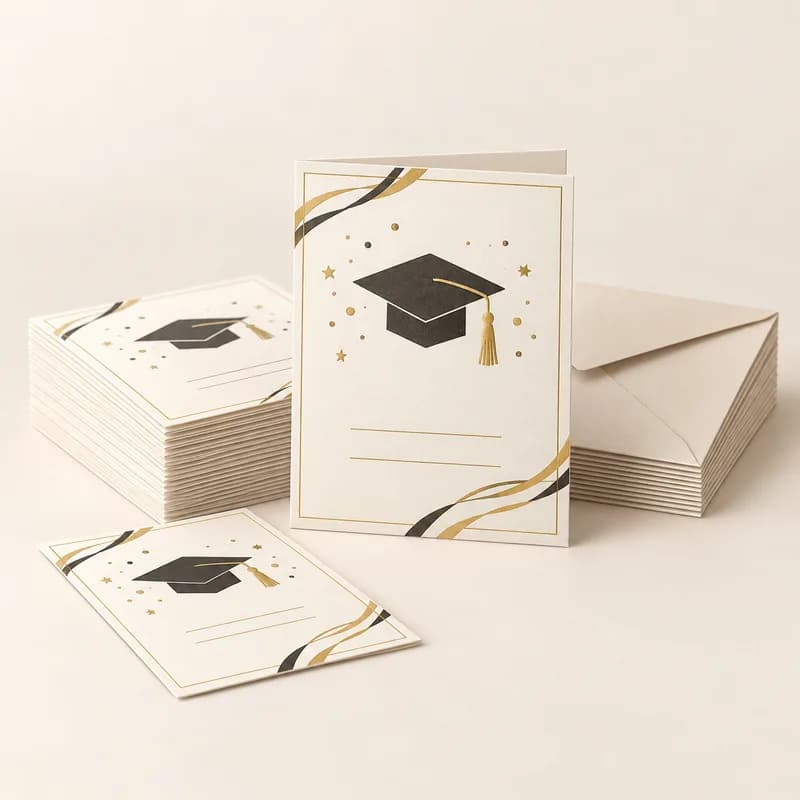 Personalized Graduation Invitations (40 pack) — AI-generated representative illustration