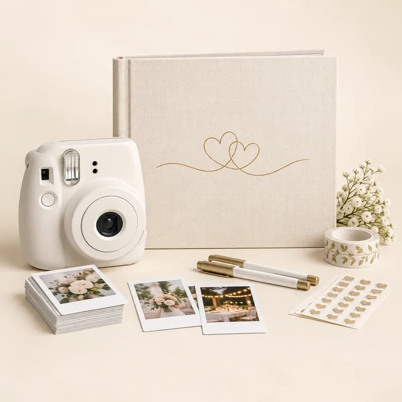 Instant Camera Party Guest Book Bundle — AI-generated representative illustration