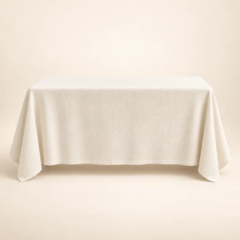 Linen Tablecloth (60" x 102") — AI-generated representative illustration