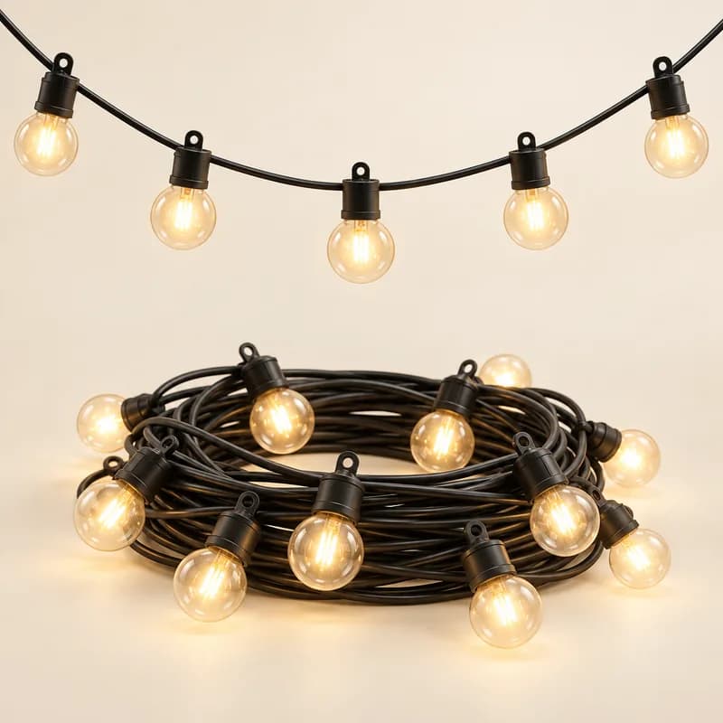 String Light Set - 100ft Warm White — AI-generated representative illustration